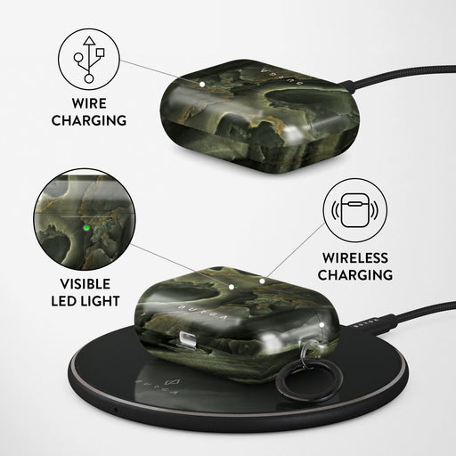 Misty Forest - Green Marble AirPods Pro Case 3