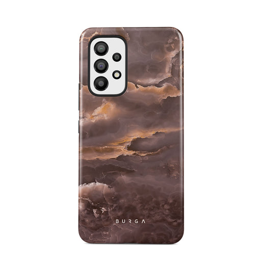 Fire Wood Brown Marble Samsung Galaxy A53 Case