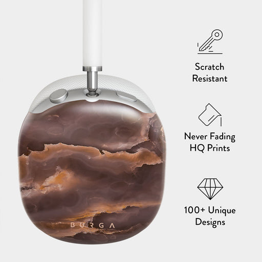 Fire Wood - Brown Marble AirPods Max Case