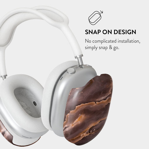 Fire Wood - Brown Marble AirPods Max Case