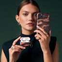Fire Wood - Brown Marble iPhone 12 Mini Case 11