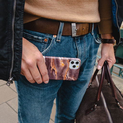 Fire Wood - Brown Marble Samsung Galaxy A32 5G Case 9