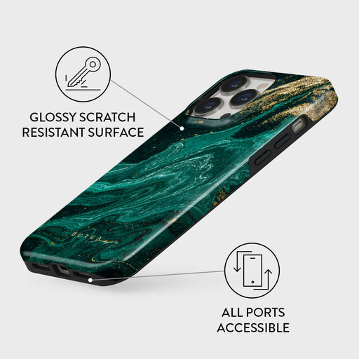 Emerald Pool - Elegant iPhone 14 Pro Case | BURGA