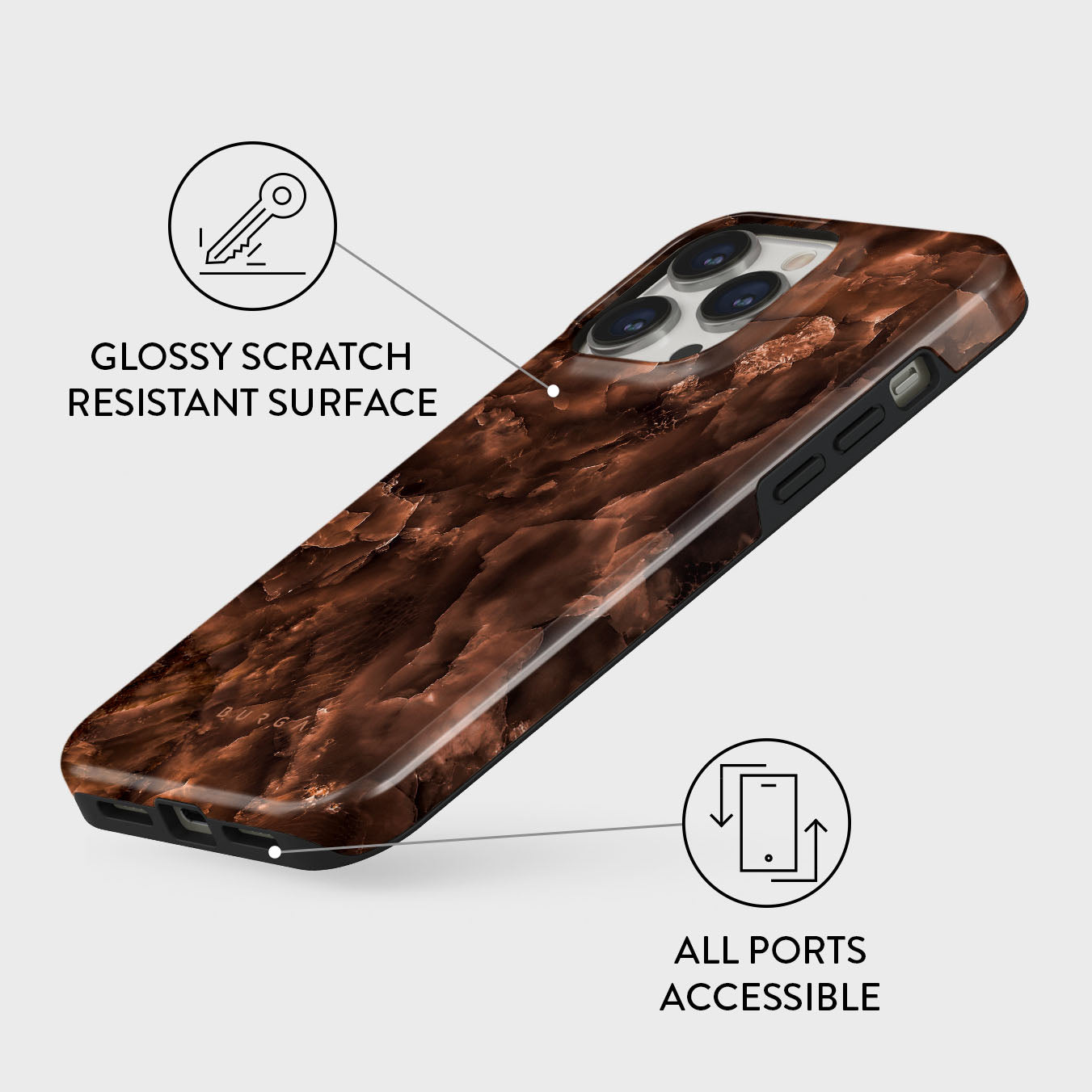 Toasted Chestnut - Brown iPhone 13 Pro Case | BURGA