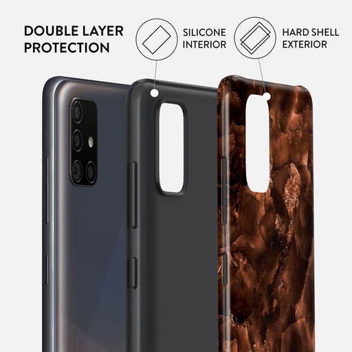 Toasted Chestnut - Brown Samsung Galaxy A71 4G Case 6