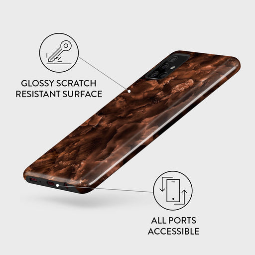 Toasted Chestnut - Brown Samsung Galaxy A71 4G Case 7