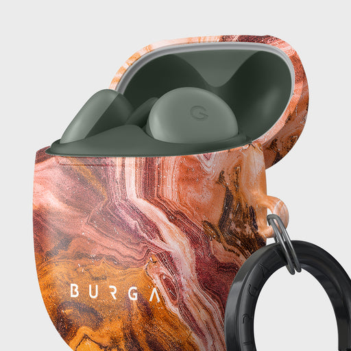 Pumpkin Spice Orange Google Pixel Buds A Case Cover BURGA