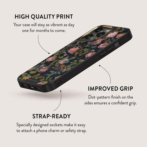 Bloomy Garden - Vintage iPhone 14 Pro Case 13