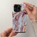 Frozen Leaves - Cute Marble Huawei P40 Case 5
