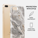 Snowstorm - Grey Marble iPhone 7 Plus / 8 Plus Case 2