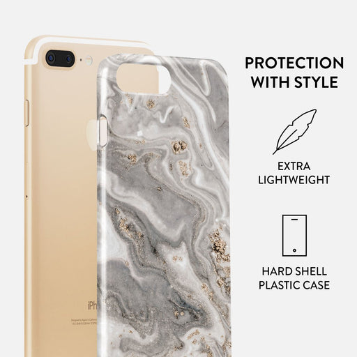 Snowstorm - Grey Marble iPhone 7 Plus / 8 Plus Case 2