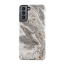 Snowstorm - Grey Marble Samsung Galaxy S21 Case 5