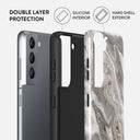 Snowstorm - Grey Marble Samsung Galaxy S21 Case 6