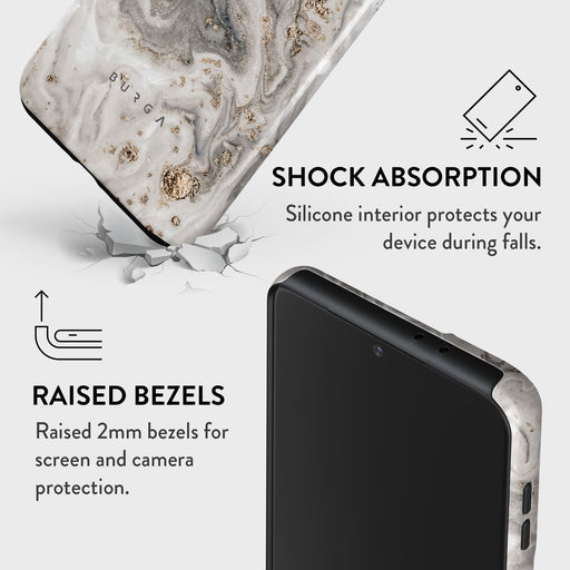 Snowstorm - Grey Marble Samsung Galaxy S21 Case 8