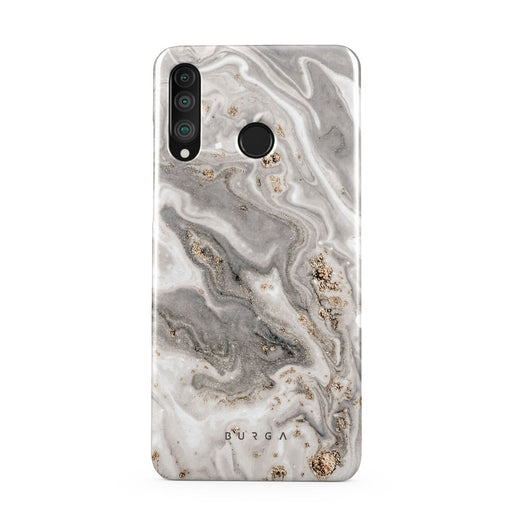 Snowstorm - Grey Marble Huawei P30 Lite Case 1