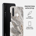 Snowstorm - Grey Marble Huawei P30 Lite Case 2