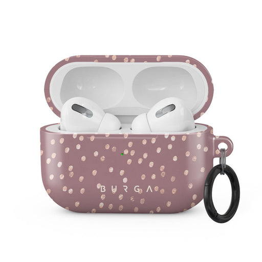 Mauve Floral Cute Luxury Designer Airpods 1 2 Pro Case With 