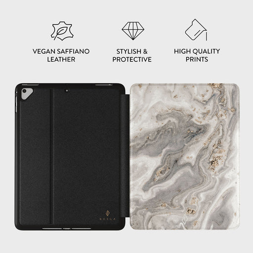 Snowstorm - Grey Marble iPad 9.7 (6th/5th Gen) Case 3