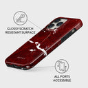 Iconic Red Ruby - Marble iPhone 13 Pro Max Case 7
