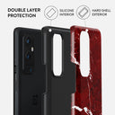 Iconic Red Ruby - Marble OnePlus 9 Pro Case 2