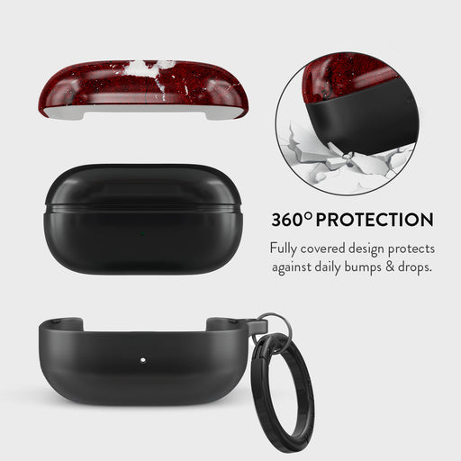Iconic Red Ruby - Marble Samsung Galaxy Buds Pro Case 2