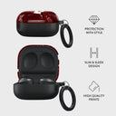 Iconic Red Ruby - Marble Samsung Galaxy Buds Pro Case 4