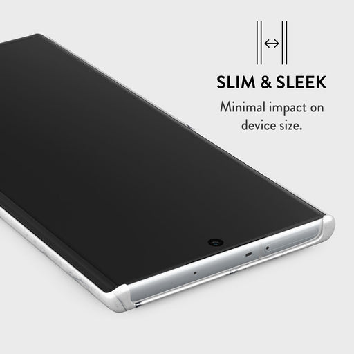 Satin White - Marble Samsung Galaxy Note 10 Plus Case 4