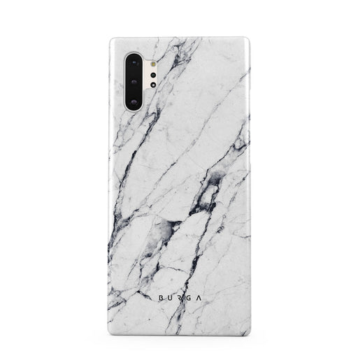 Satin White - Marble Samsung Galaxy Note 10 Plus Case 1
