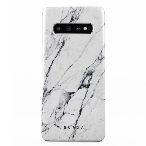 Satin White - Marble Samsung Galaxy S10 Plus Case 1