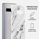 Satin White - Marble Samsung Galaxy S10 Plus Case 2