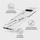 Satin White - Marble Samsung Galaxy S10 Plus Case 3