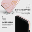 Peachy Gold - Pink Marble iPhone 14 Pro Case 8