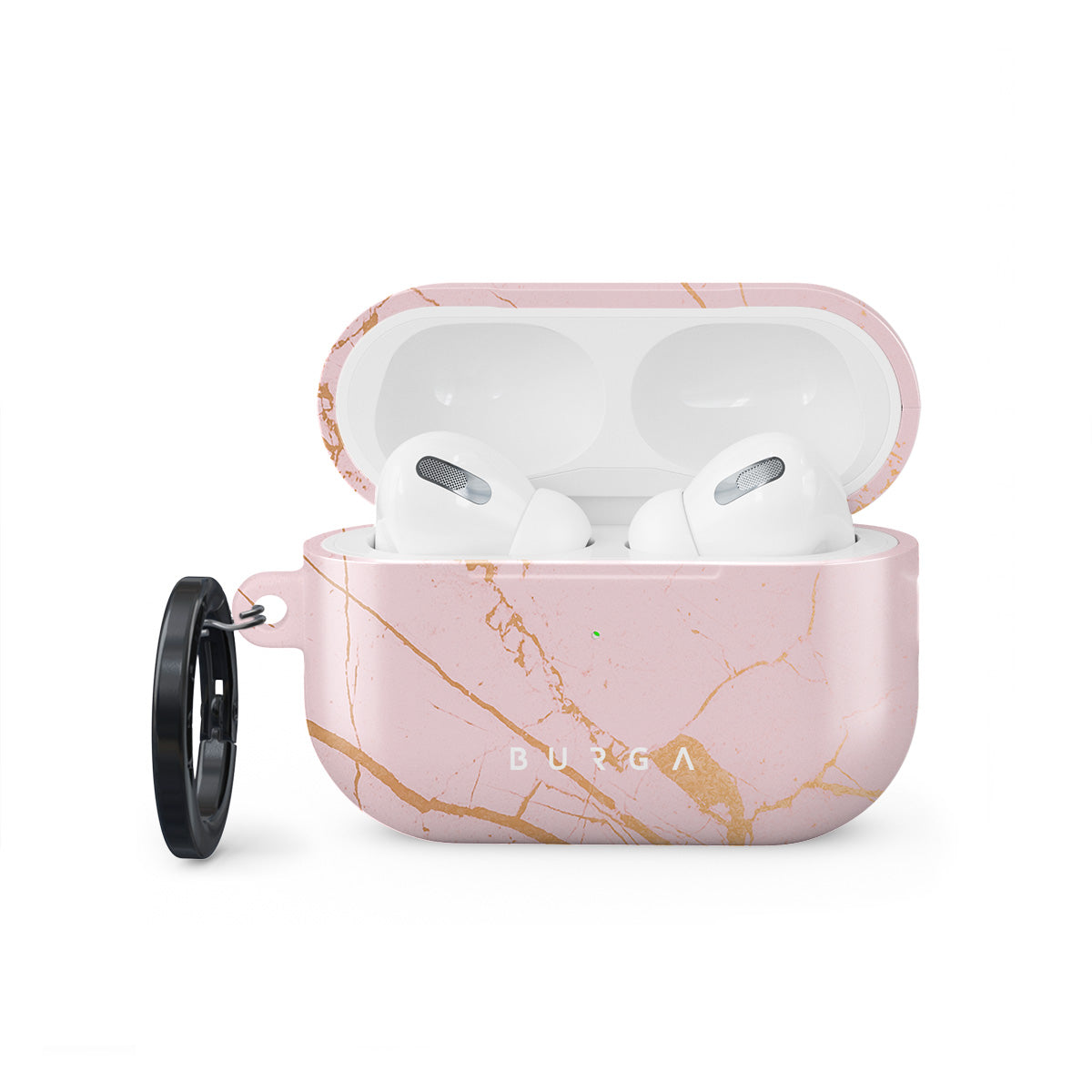 Peachy Gold Pink Marble Apple Airpods Pro 2 Case Cover BURGA