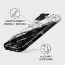 Fatal Contradiction - Black & White Marble iPhone 14 Case 7
