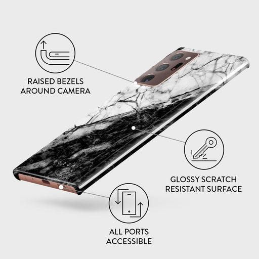 Fatal Contradiction - Black & White Marble Samsung Galaxy Note 20 Ultra 4G / 5G Case 3