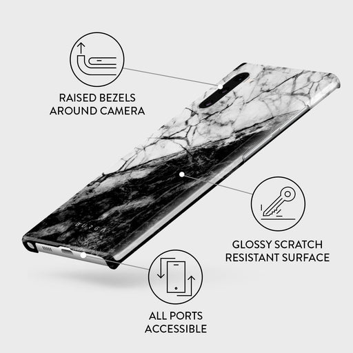 Fatal Contradiction - Black & White Marble Samsung Galaxy Note 10 Case 3