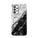 Fatal Contradiction - Black & White Marble Samsung Galaxy A53 Case 1