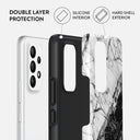Fatal Contradiction - Black & White Marble Samsung Galaxy A53 Case 2