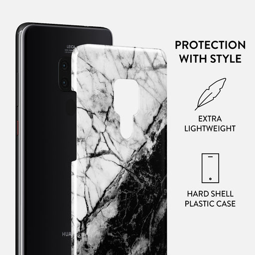 Fatal Contradiction - Black & White Marble Huawei Mate 20 Case 2