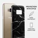 Noir Origin - Black Marble Samsung Galaxy S8 Case 2