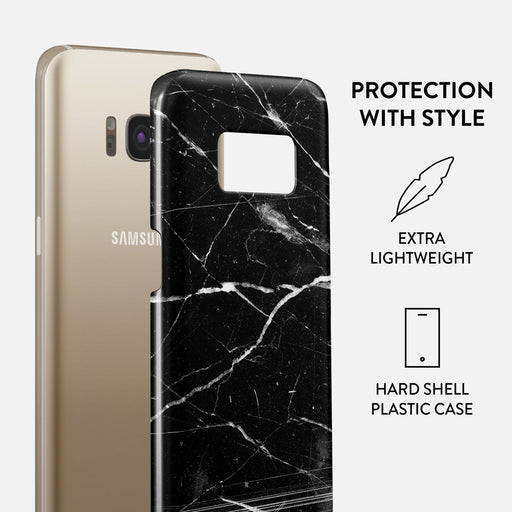 Noir Origin - Black Marble Samsung Galaxy S8 Case 2
