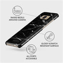 Noir Origin - Black Marble Samsung Galaxy S8 Case 3