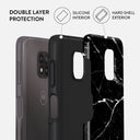Noir Origin - Black Marble Motorola Moto G Power 2021 Case 2