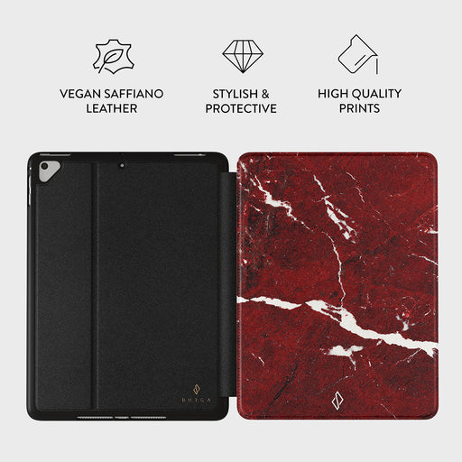 Iconic Red Ruby - Marble iPad 9.7 (6th/5th Gen) Case 3
