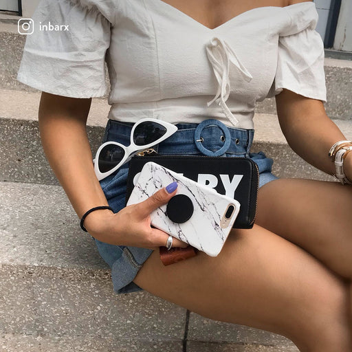 Satin White - Marble Samsung Galaxy S10 Plus Case 11