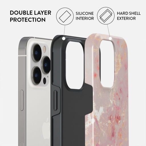 Golden Coral - Pink iPhone 14 Pro Max Case
