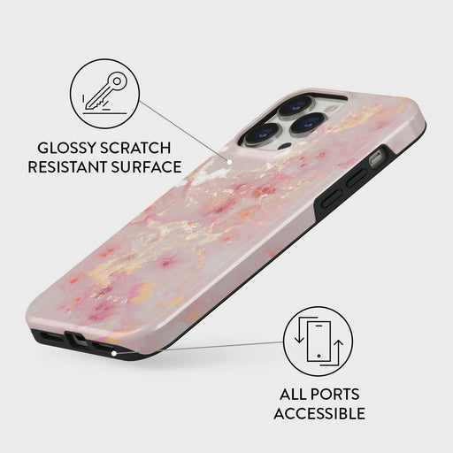 Golden Coral - Pink iPhone 13 Pro Case