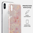 Golden Coral - Pink iPhone X / XS Case 2