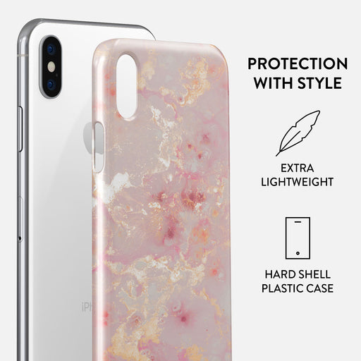 Golden Coral - Pink iPhone X / XS Case 2