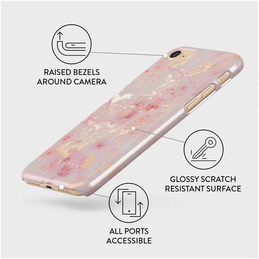 Golden Coral - Pink iPhone 7 / iPhone 8 Case 3